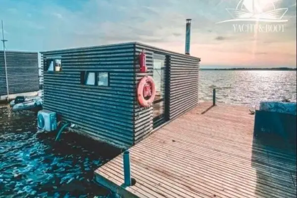 HT5 Hausboot | Ferrozement, ganzjährig bewohnbar, Whirlpool